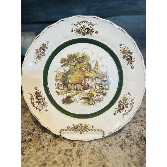 English Rural Scene Grindley Of Stoke Staffordshire England decorative plate 10” - Picture 9 of 9